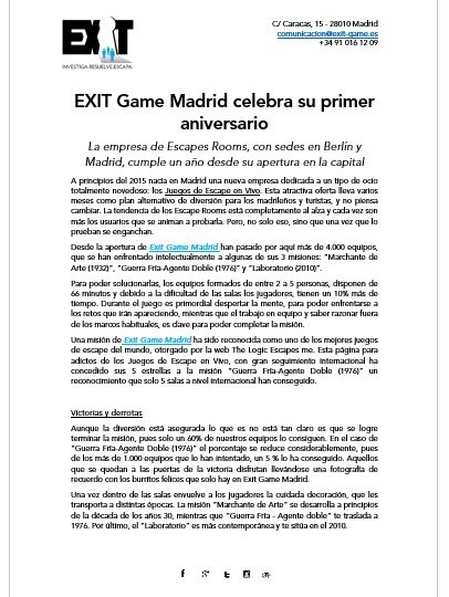 Exit-Game-Madrid-Nota-Prensa-Aniversario